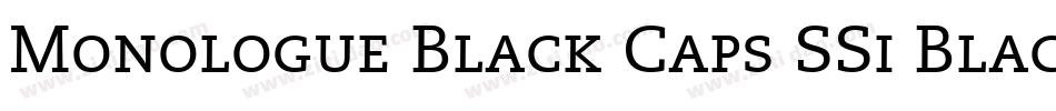 Monologue Black Caps SSi Black Small Caps字体转换